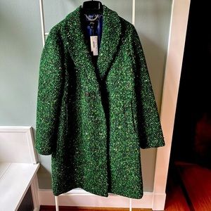 J. Crew Daphne Green Tweed Topcoat NWT! Perfect for fall 🍁
